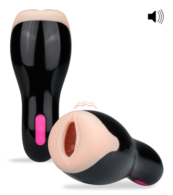 Masturbator mit 12 Vibrationsmodi und Audiofunktion