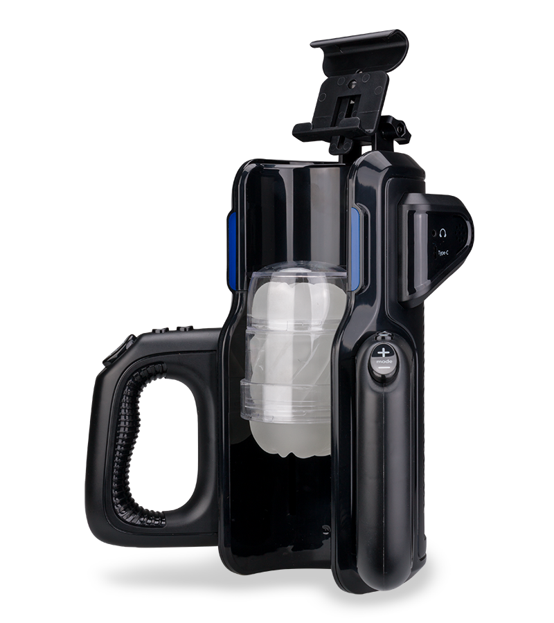 Masturbator mit Griffen und Smartphone-Halterung Prodigious Pro