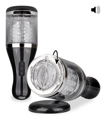 Masturbator mit Rotation und Audiofunktion Huzzah