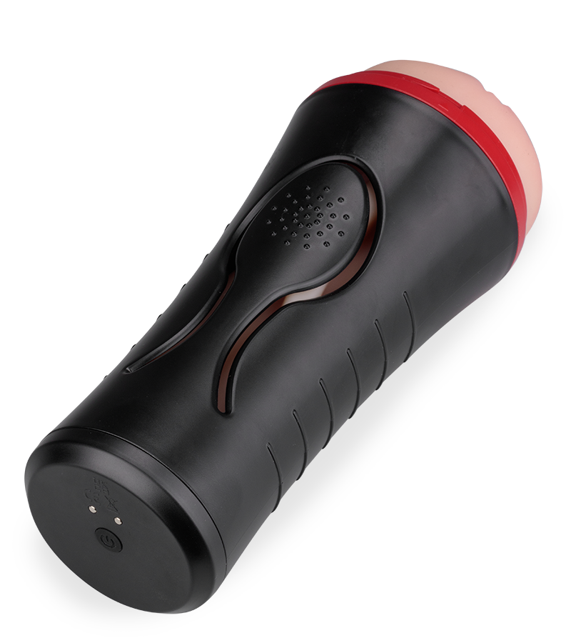 Masturbator mit Vibration und manuell regulierbarem Druck OMG