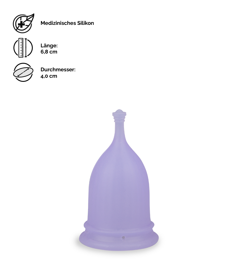 Menstruationstasse Poppycup 3 Größen