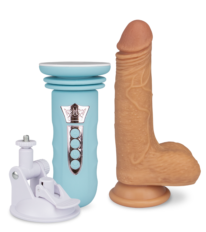 Mini-Sexmaschine mit Saugnapfdildo