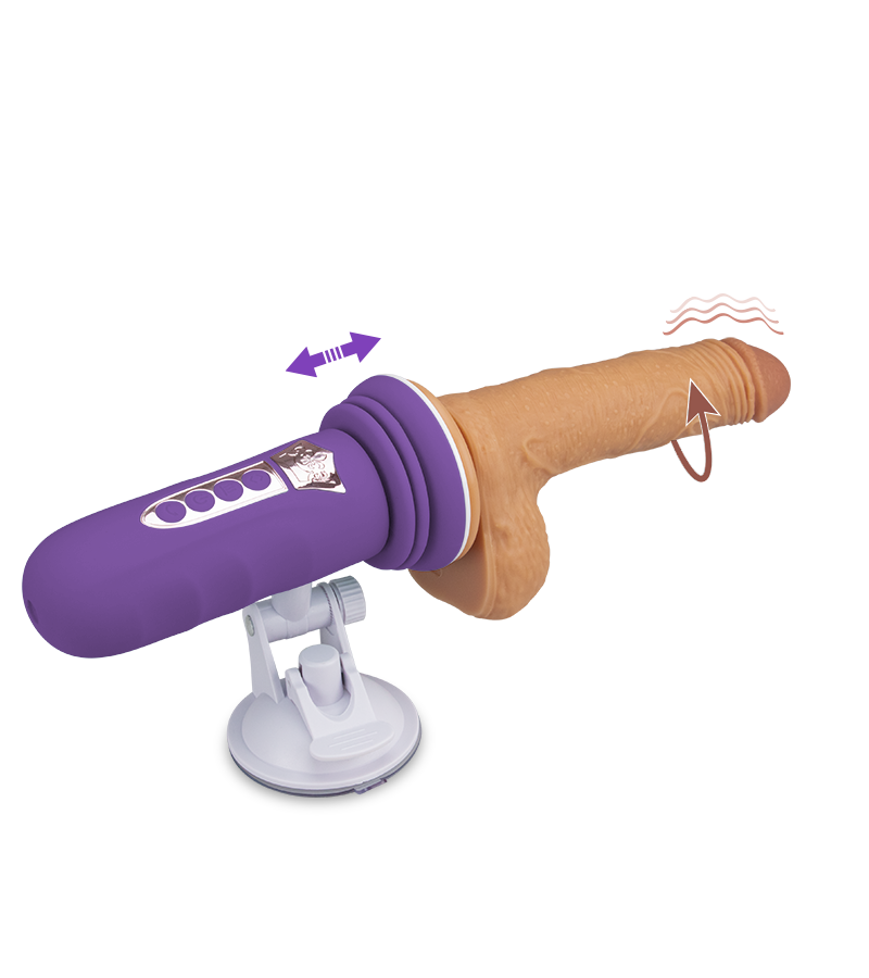 Mini-Sexmaschine mit Saugnapfdildo