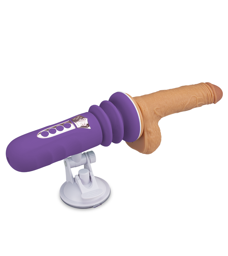 Mini-Sexmaschine mit Saugnapfdildo