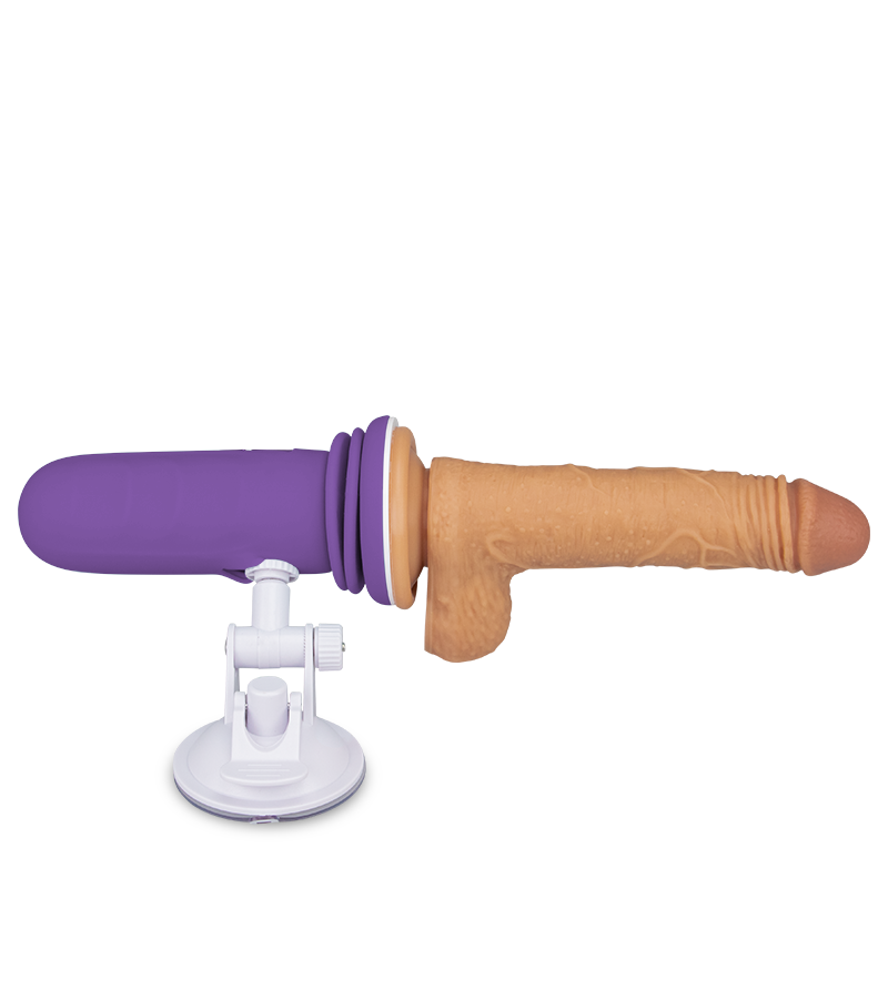 Mini-Sexmaschine mit Saugnapfdildo