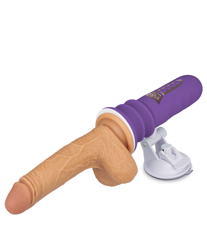 Mini-Sexmaschine mit Saugnapfdildo