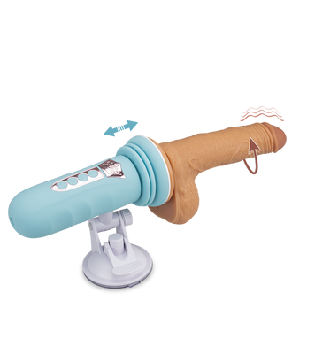 Mini-Sexmaschine mit Saugnapfdildo