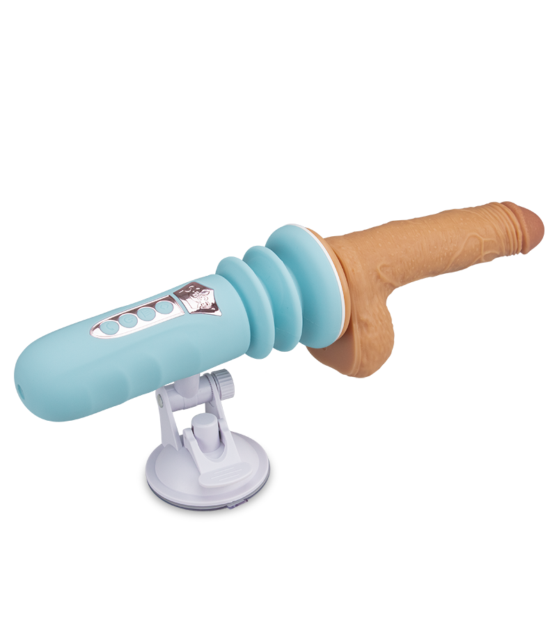 Mini-Sexmaschine mit Saugnapfdildo