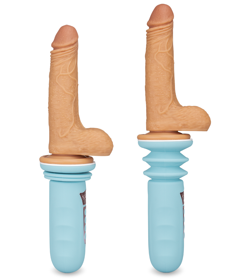 Mini-Sexmaschine mit Saugnapfdildo