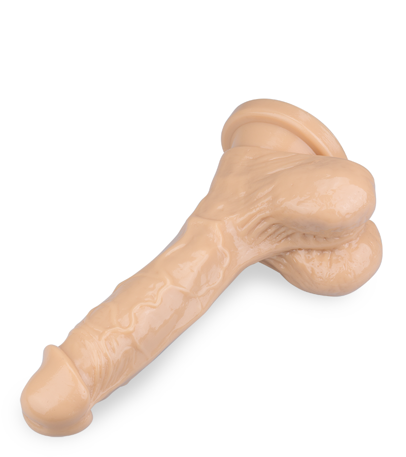 Naturdildo mit Saugnapf 18,5 cm
