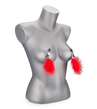 Laden Sie das Bild in den Galerie-Viewer, Nippelklammern mit Federn