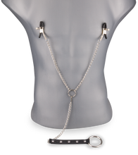 Laden Sie das Bild in den Galerie-Viewer, Nippelklemmen + Metall-Penisring