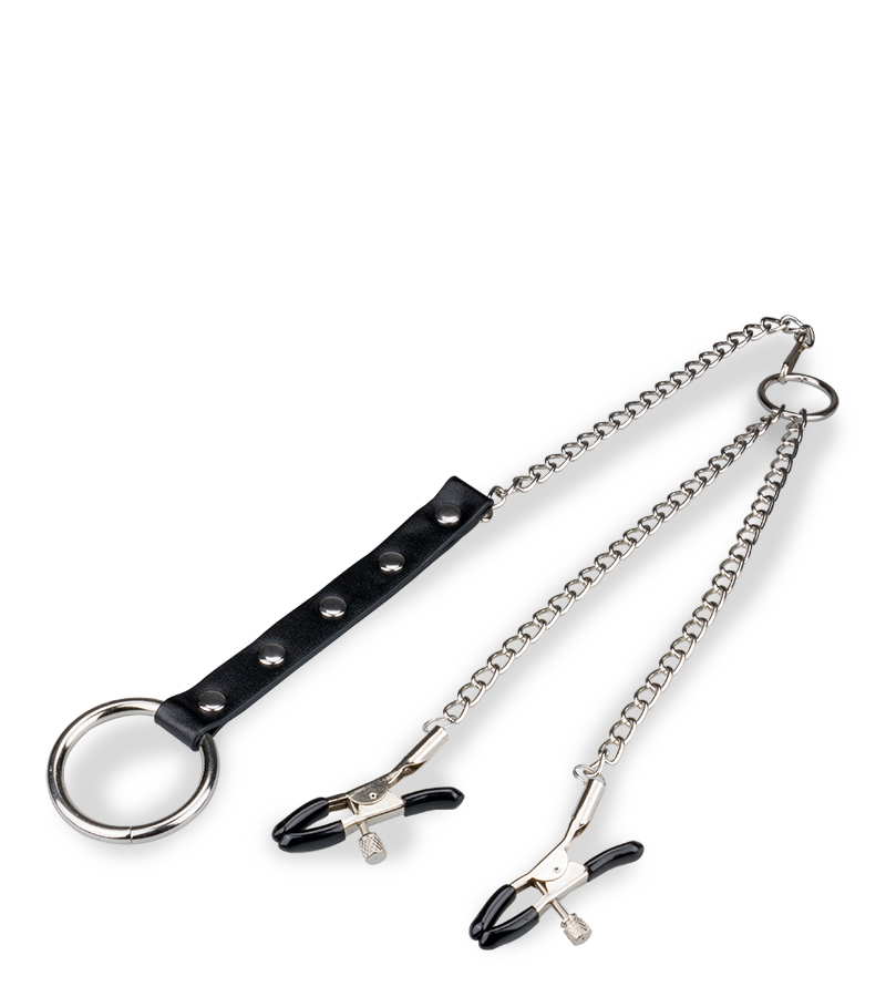 Nippelklemmen + Metall-Penisring