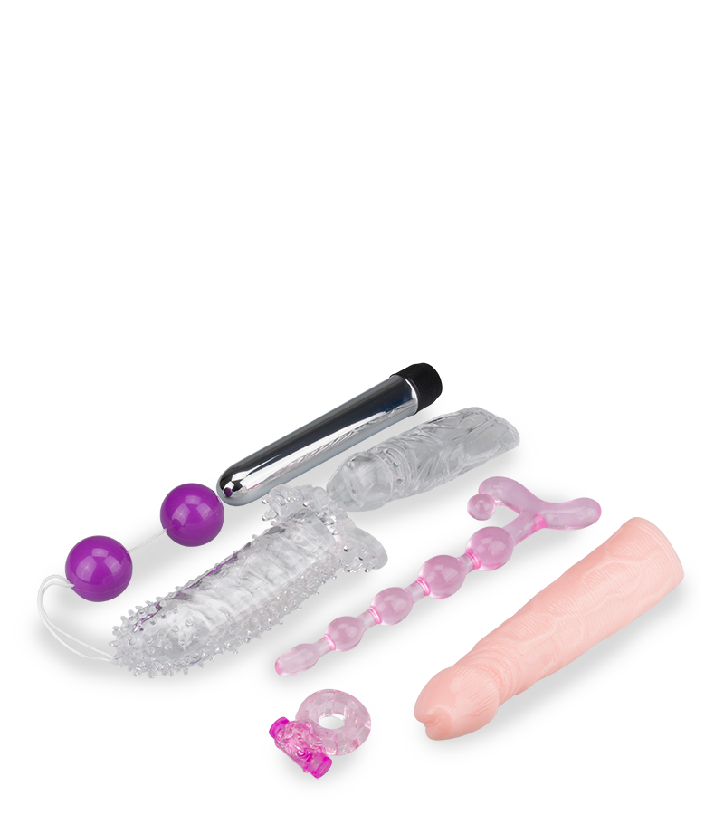 Partnertoy-Set mit 7 Sextoys