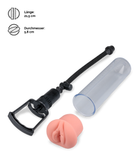 Laden Sie das Bild in den Galerie-Viewer, Penis Developer mit Handpumpe und Vagina-Aufsatz Maximizer