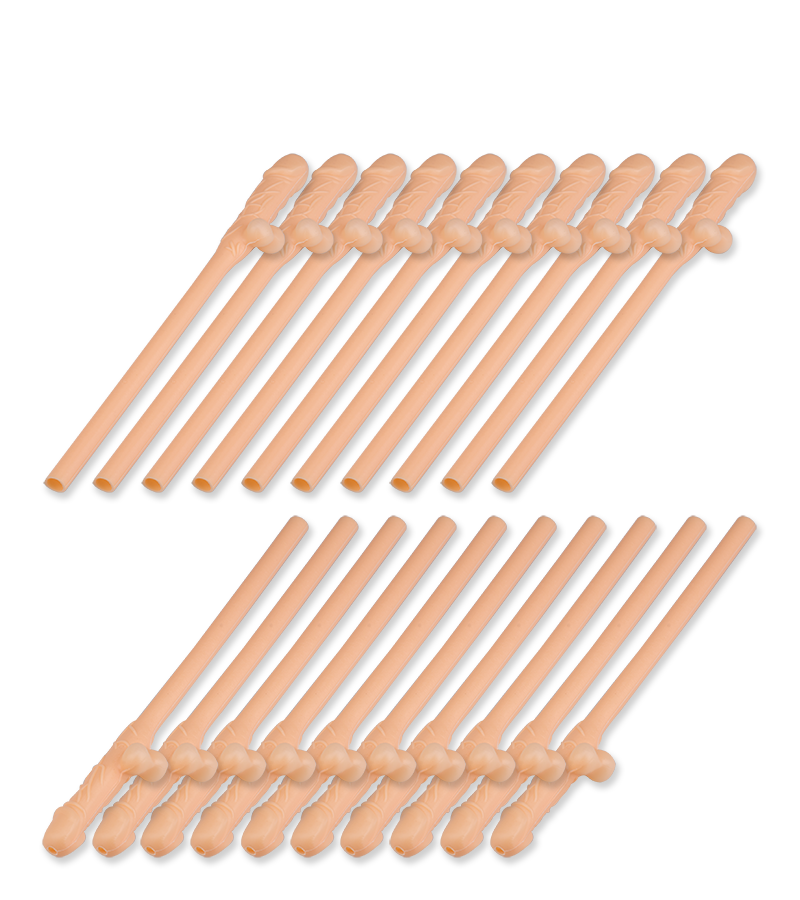 Penis-Strohhalme - 20 Stück