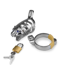 Laden Sie das Bild in den Galerie-Viewer, Peniskäfig im Design der chinesischen Astrologie Tiger