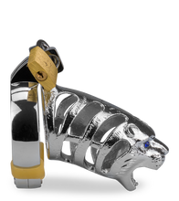 Laden Sie das Bild in den Galerie-Viewer, Peniskäfig im Design der chinesischen Astrologie Tiger