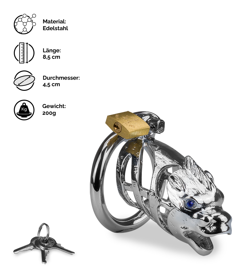 Peniskäfig mit chinesischem Drachen