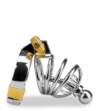 Laden Sie das Bild in den Galerie-Viewer, Peniskäfig mit Harnröhrenplug Alcatraz