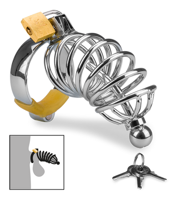 Peniskäfig mit Harnröhrenplug Delicious Chastity