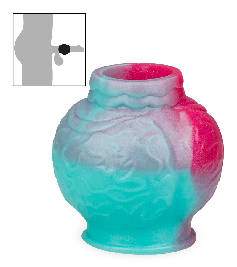 Penismanschette Wolf mit Knoten