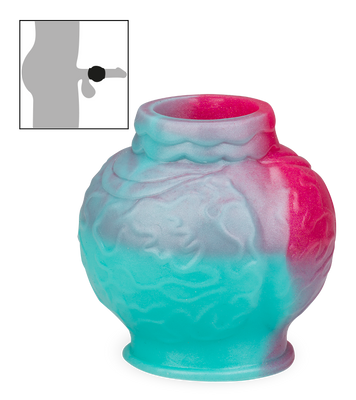 Penismanschette Wolf mit Knoten