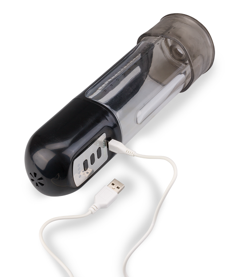 Penispumpen-Masturbator mit 3 Cockringen