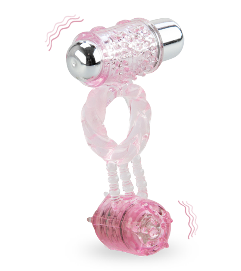 Penisring mit 2 Vibro-Bullets
