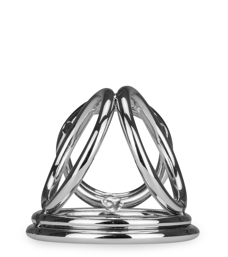 Penisring mit Hodenteiler aus Edelstahl Bondy