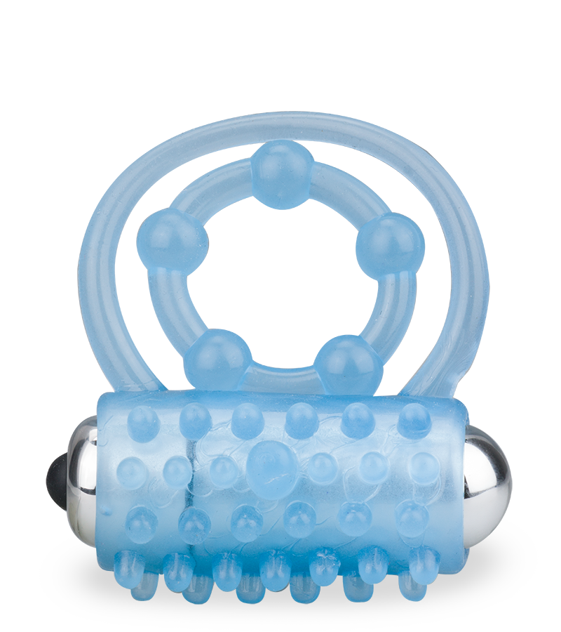 Phosphoreszierender Doppel-Cockring mit Vibration Lumino