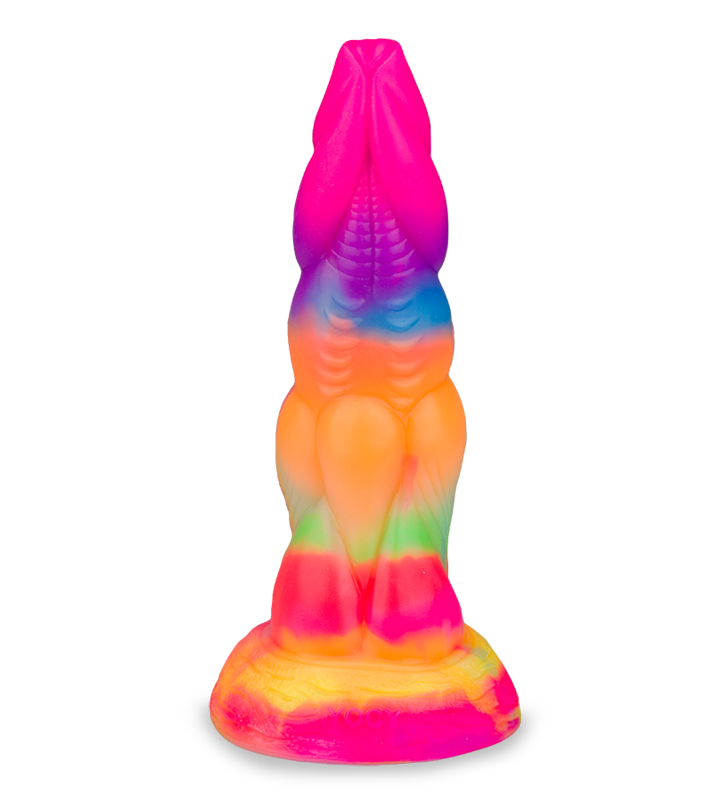 Phosphoreszierender Fantasy-Dildo mit Saugnapf Chimäre