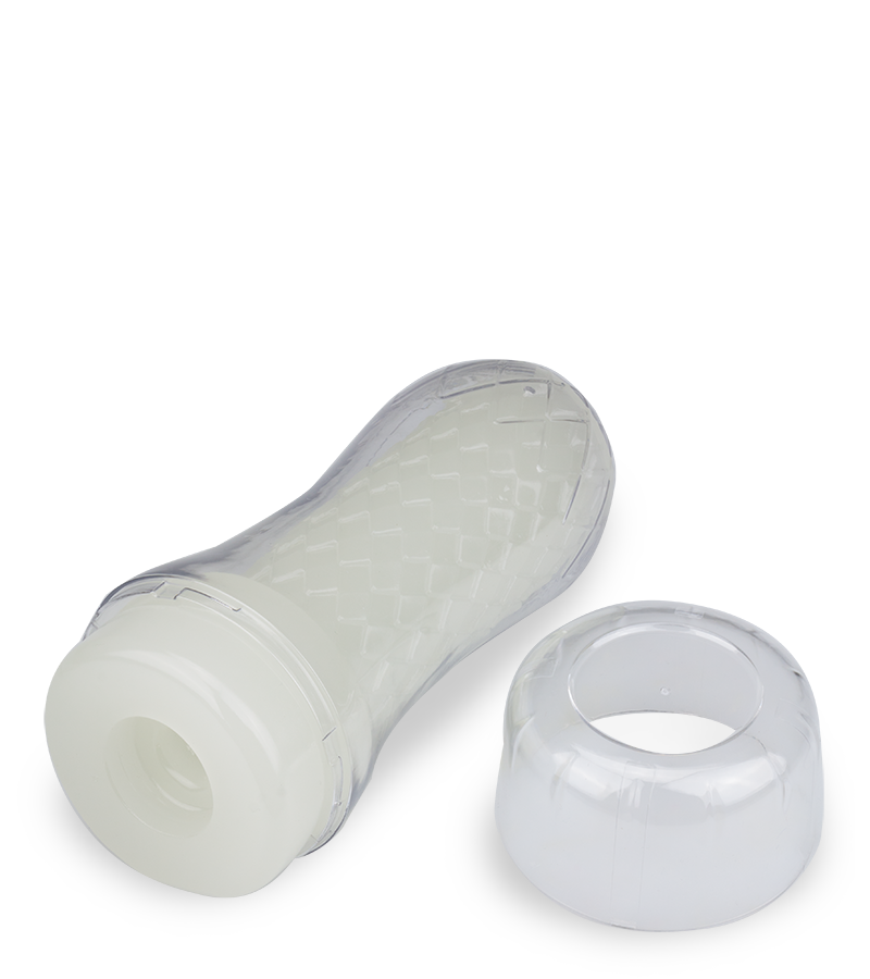 Phosphoreszierender Masturbator mit Rillen Lumino