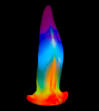 Laden Sie das Bild in den Galerie-Viewer, Phosphoreszierender Saugnapf-Dildo aus Silikon Zunge