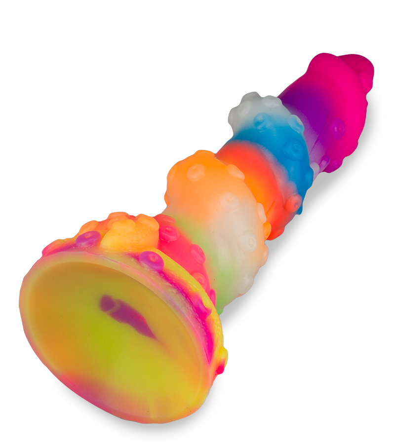 Phosphoreszierender Tentakel-Dildo mit Saugnapf Cthulhu