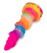 Laden Sie das Bild in den Galerie-Viewer, Phosphoreszierender Tentakel-Dildo mit Saugnapf Cthulhu