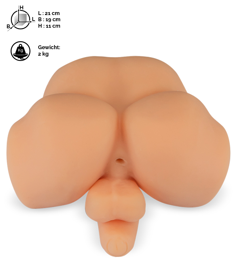 Po-Masturbator mit Anus und weichem Penis