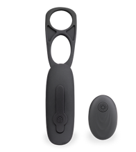 Laden Sie das Bild in den Galerie-Viewer, Prostata-Massagegerät mit Vibration und Doppel-Cockring Pro P