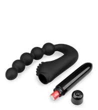 Laden Sie das Bild in den Galerie-Viewer, Prostata-Vibrator mit Analkette und Noppen