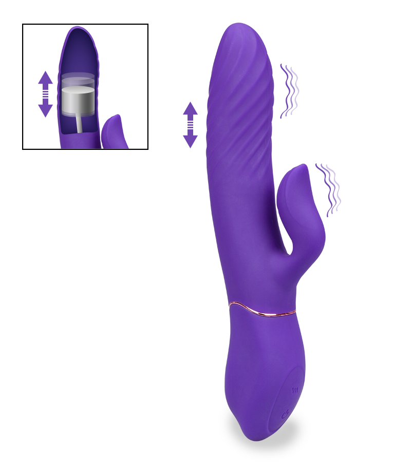 Pulsierender Rabbit-Vibrator Impact