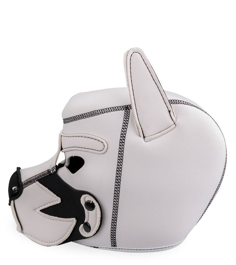 Puppy-Play-Hundemaske aus Neopren mit Schnurrhaaren