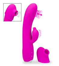 Laden Sie das Bild in den Galerie-Viewer, Rabbit-Pulsator mit Aufsatz für die Klitoris
