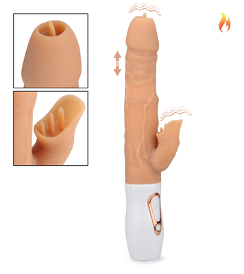 Rabbit-Vibrator mit Heizfunktion und 7 Modi Satisfaction