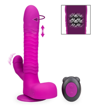 Laden Sie das Bild in den Galerie-Viewer, Rabbit-Vibrator mit Saugnapf