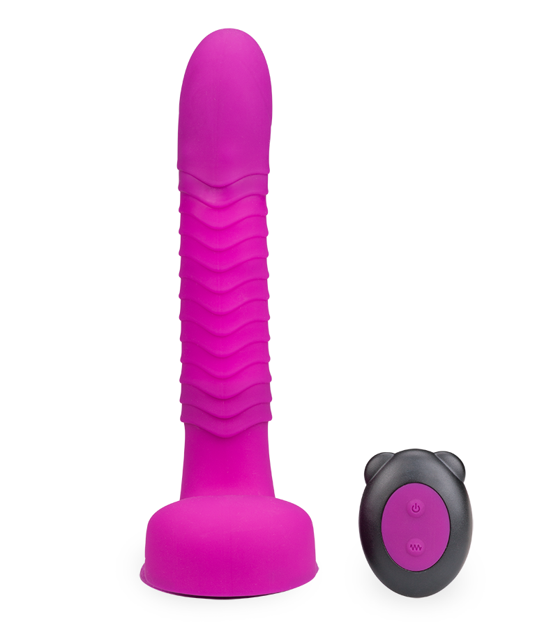 Rabbit-Vibrator mit Saugnapf