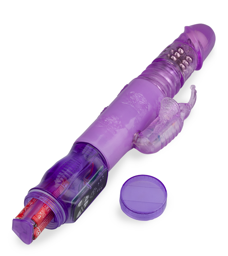 Rabbit-Vibrator mit Stoßfunktion Butterfly Dance