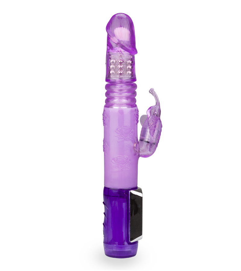 Rabbit-Vibrator mit Stoßfunktion Butterfly Prince