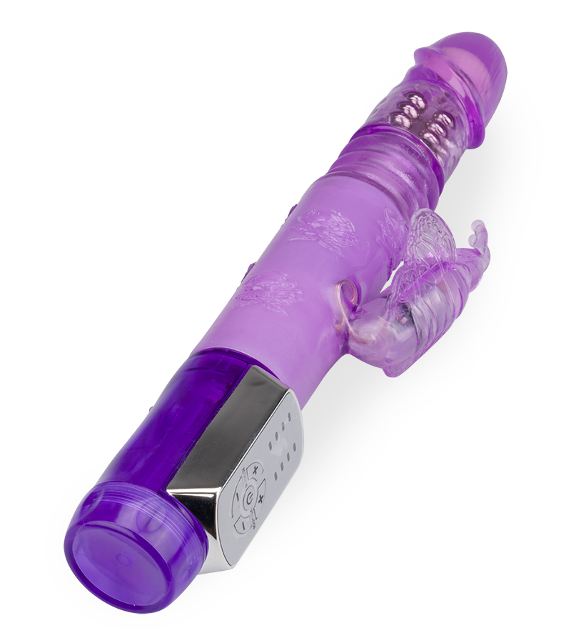 Rabbit-Vibrator mit Stoßfunktion Butterfly Prince