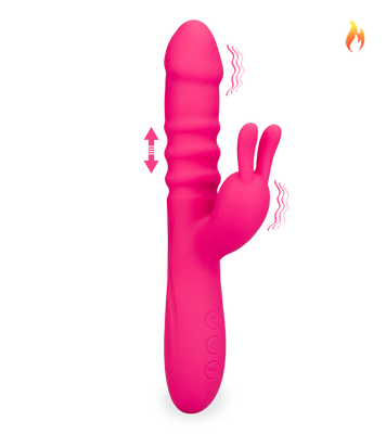Rabbit-Vibrator mit Stoßfunktion Love Zone