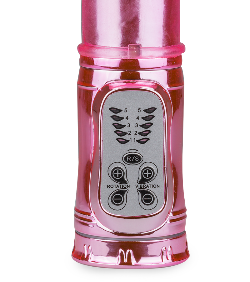 Rabbit-Vibrator XXL Deluxe mit USB und Stoßfunktion